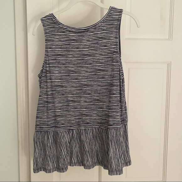 Old Navy striped peplum tank - Picture 2 of 3